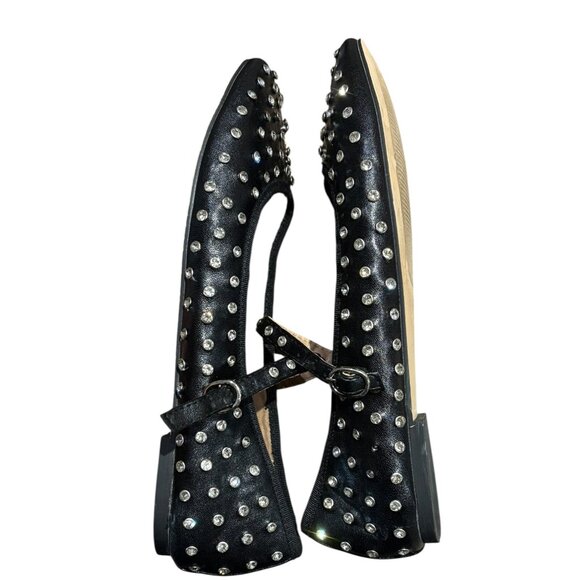 House of Harlow 1960 "Flashy" Mary Jane Flats Black Size 9 - Picture 8 of 10